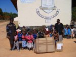 Toys arrive at the school in Zimbabwe