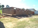 The children�s home building almost at roof height 